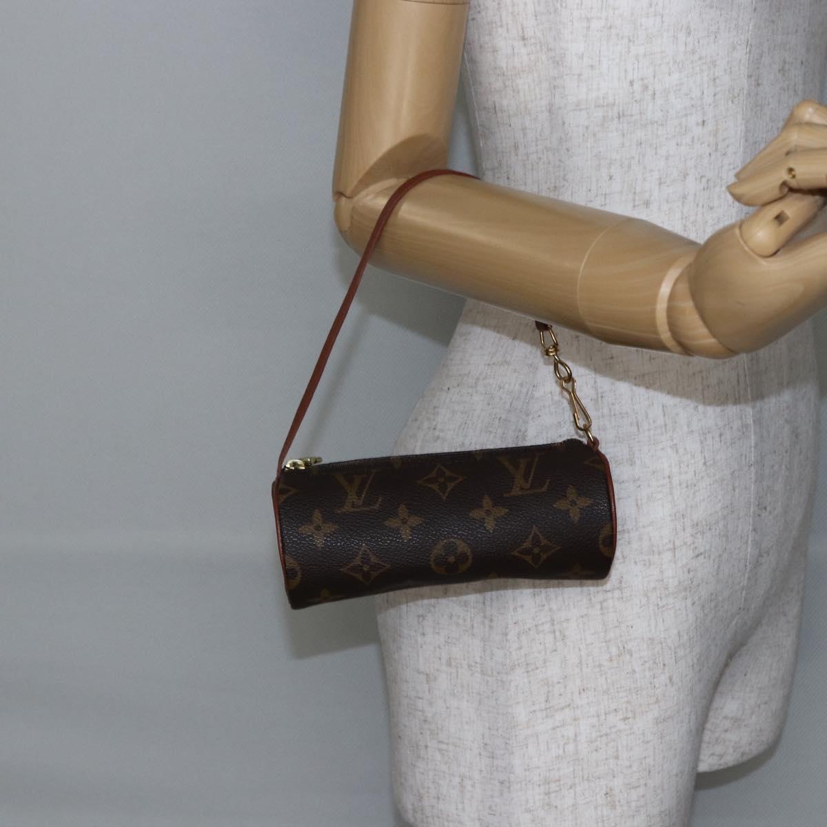 LOUIS VUITTON Monogram Papillon Pouch LV Auth 147365