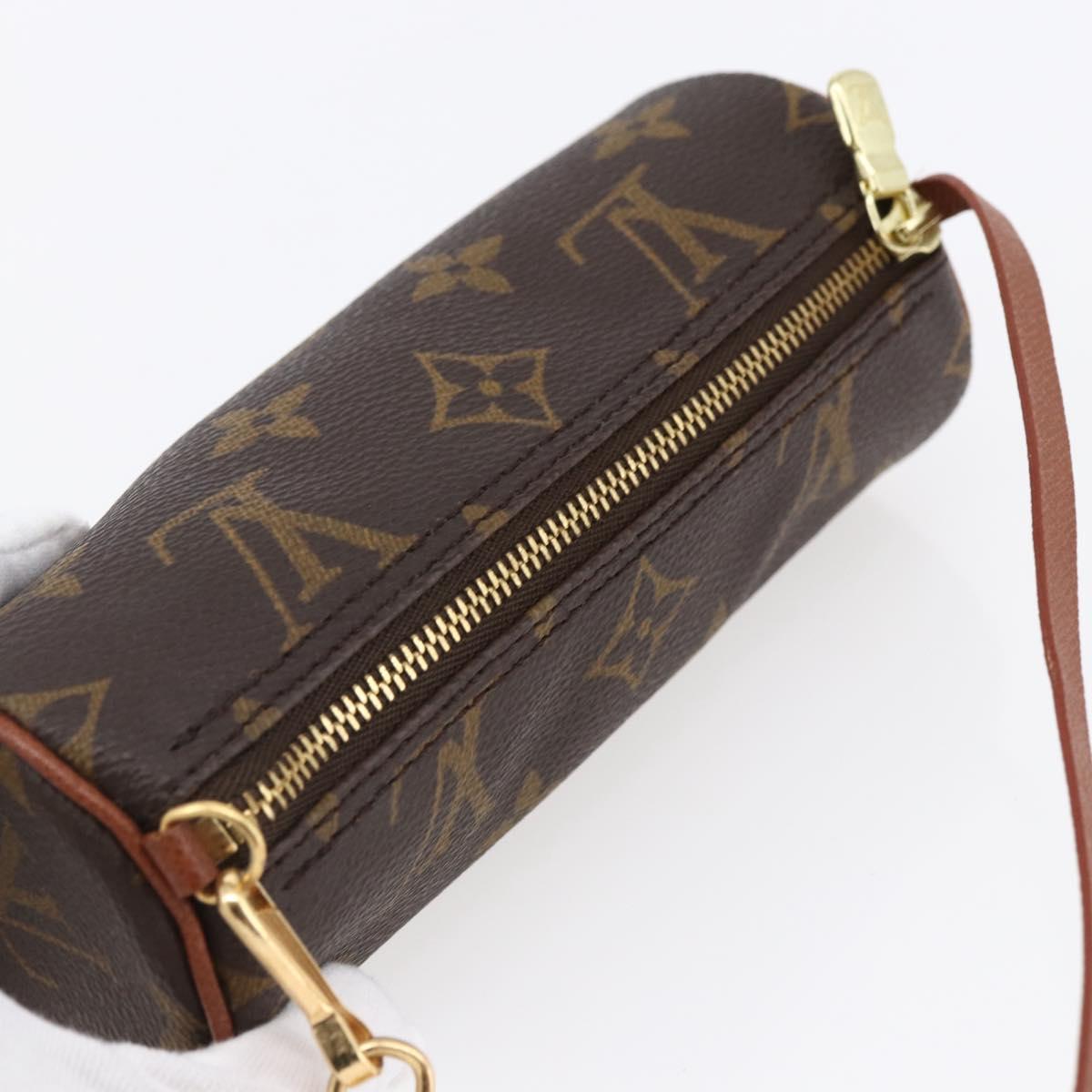 LOUIS VUITTON Monogram Papillon Pouch LV Auth 147365