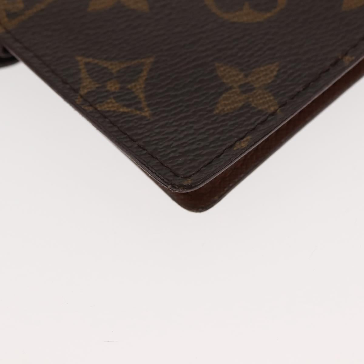 LOUIS VUITTON Monogram Agenda PM Day Planner Cover R20005 LV Auth 147366