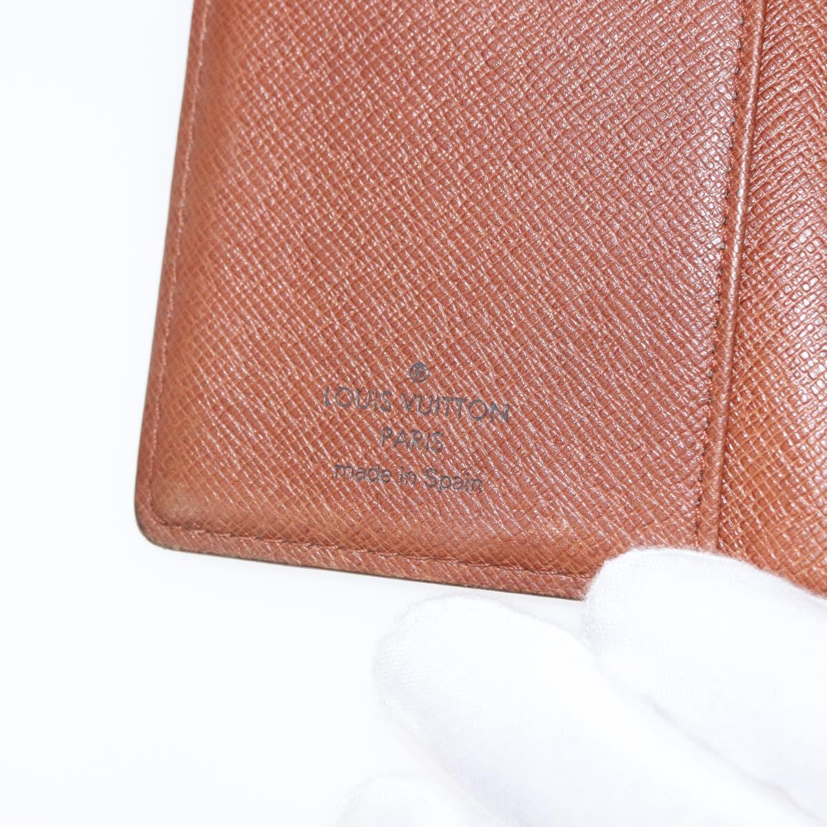 LOUIS VUITTON Monogram Agenda PM Day Planner Cover R20005 LV Auth 147366