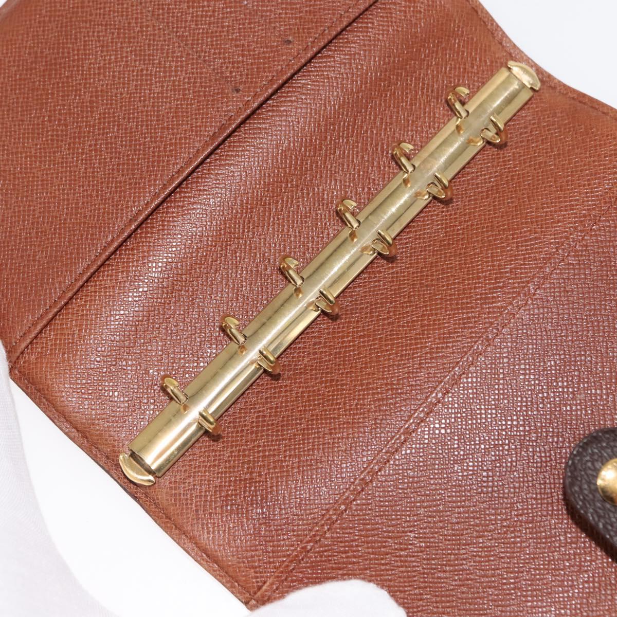 LOUIS VUITTON Monogram Agenda PM Day Planner Cover R20005 LV Auth 147366