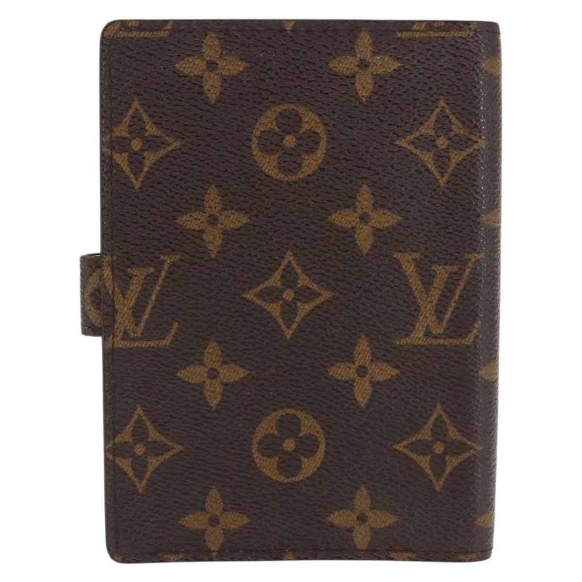 LOUIS VUITTON Monogram Agenda PM Day Planner Cover R20005 LV Auth 147366
