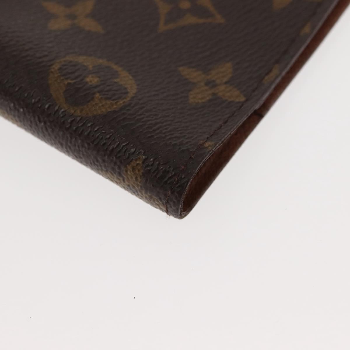 LOUIS VUITTON Monogram Agenda PM Day Planner Cover R20005 LV Auth 147366