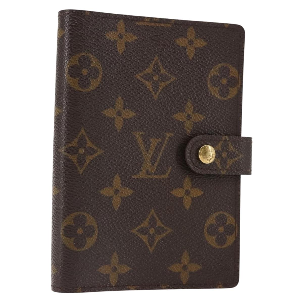 LOUIS VUITTON Monogram Agenda PM Day Planner Cover R20005 LV Auth 147367