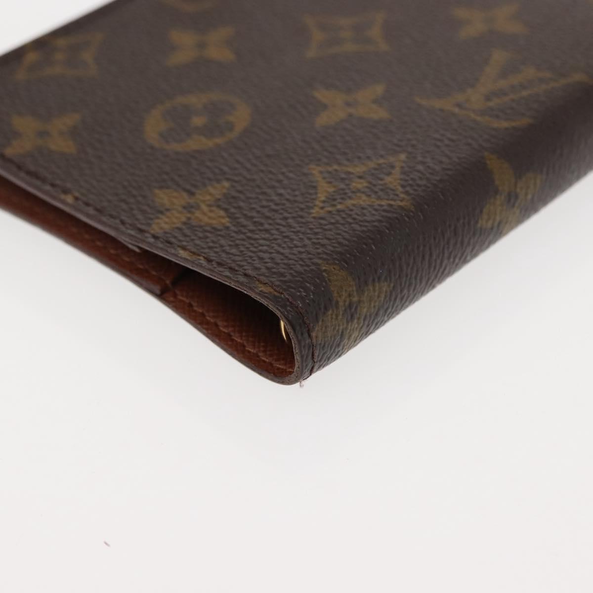LOUIS VUITTON Monogram Agenda PM Day Planner Cover R20005 LV Auth 147367
