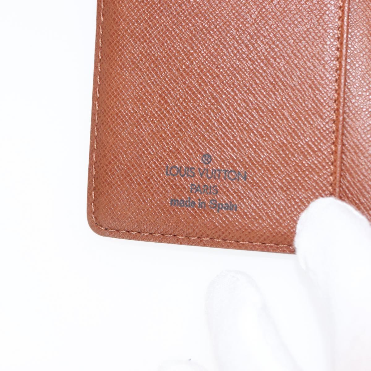 LOUIS VUITTON Monogram Agenda PM Day Planner Cover R20005 LV Auth 147367