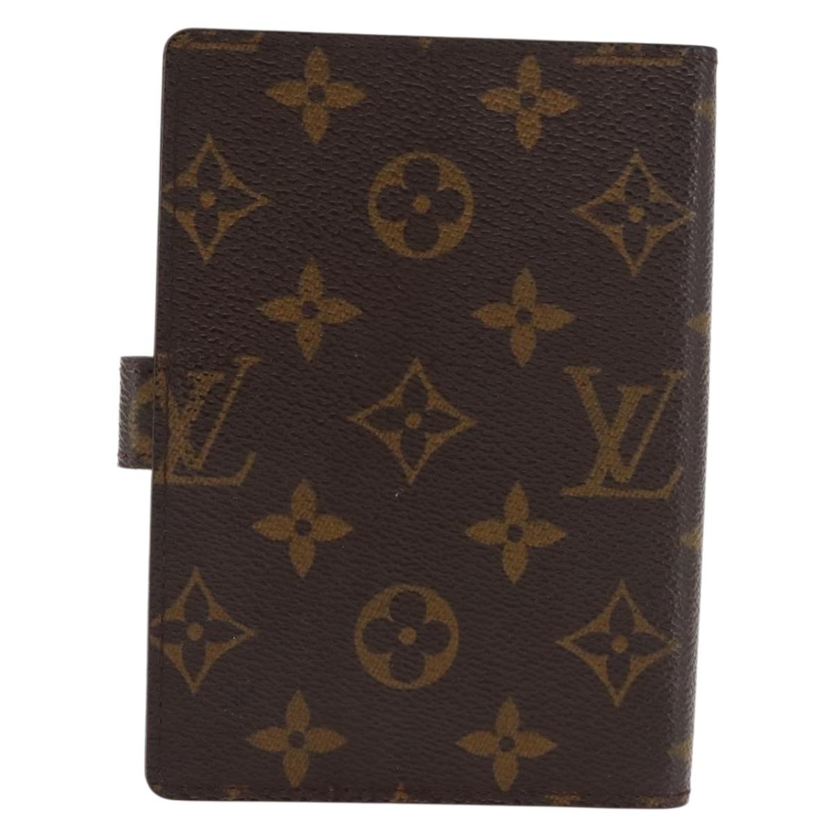 LOUIS VUITTON Monogram Agenda PM Day Planner Cover R20005 LV Auth 147367