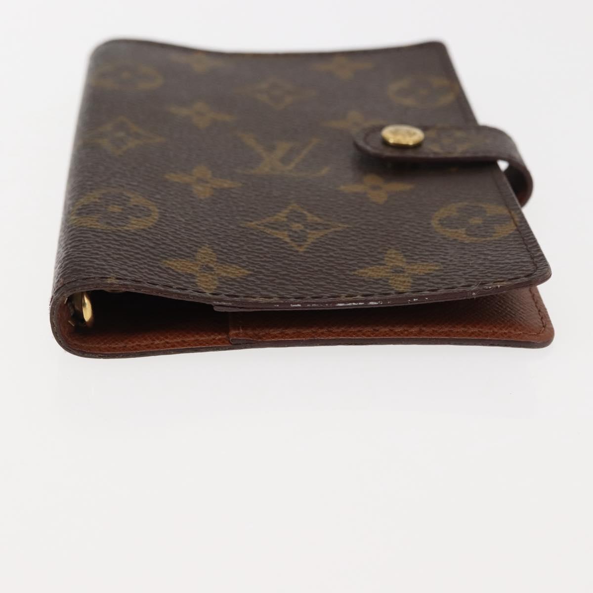 LOUIS VUITTON Monogram Agenda PM Day Planner Cover R20005 LV Auth 147367