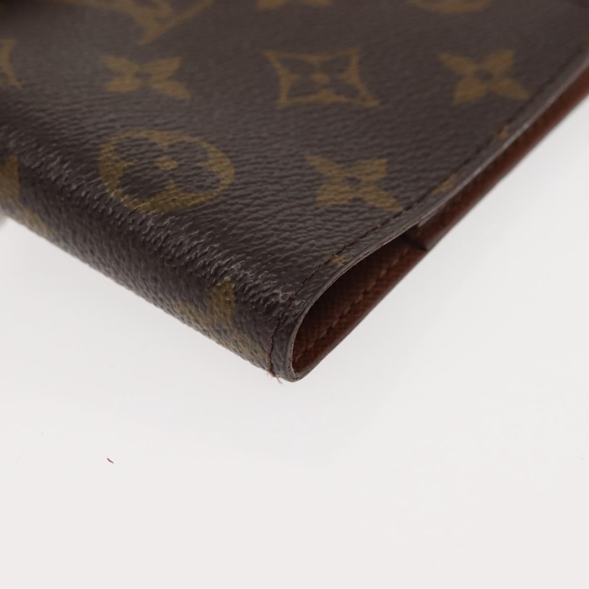 LOUIS VUITTON Monogram Agenda PM Day Planner Cover R20005 LV Auth 147367