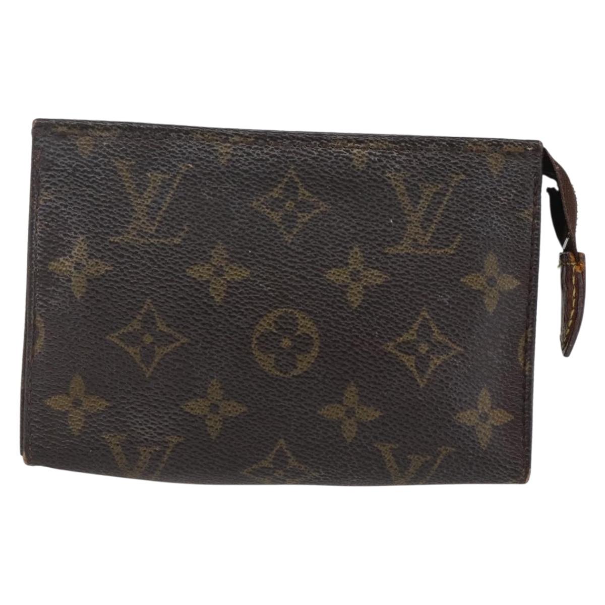 LOUIS VUITTON Monogram Poche Toilette 15 Pouch M47546 LV Auth 147368