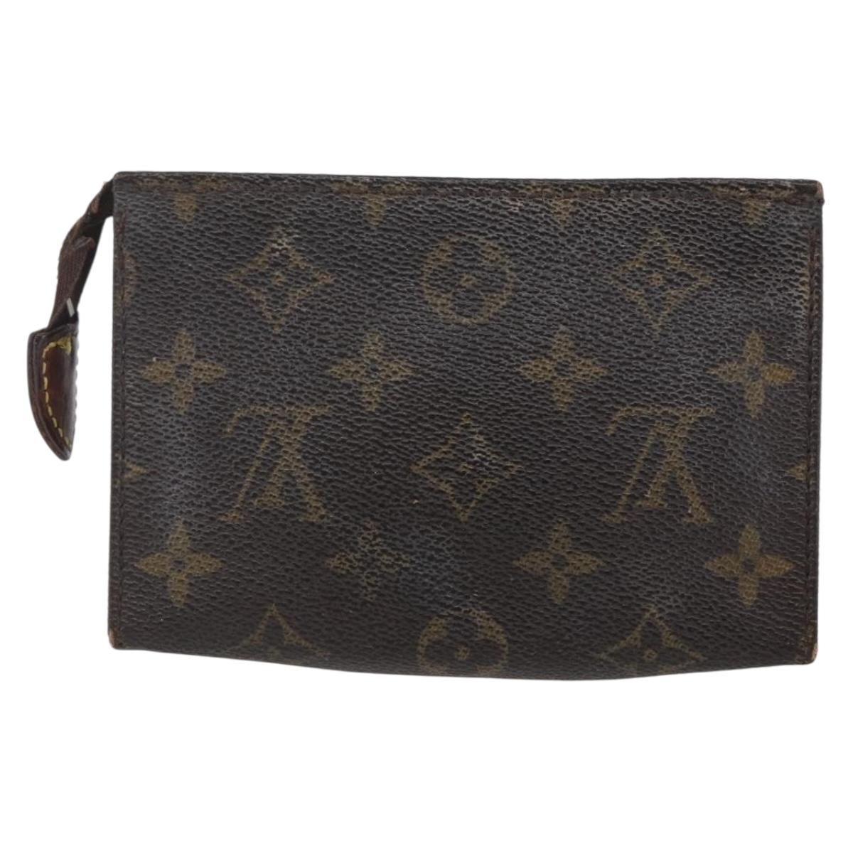 LOUIS VUITTON Monogram Poche Toilette 15 Pouch M47546 LV Auth 147368
