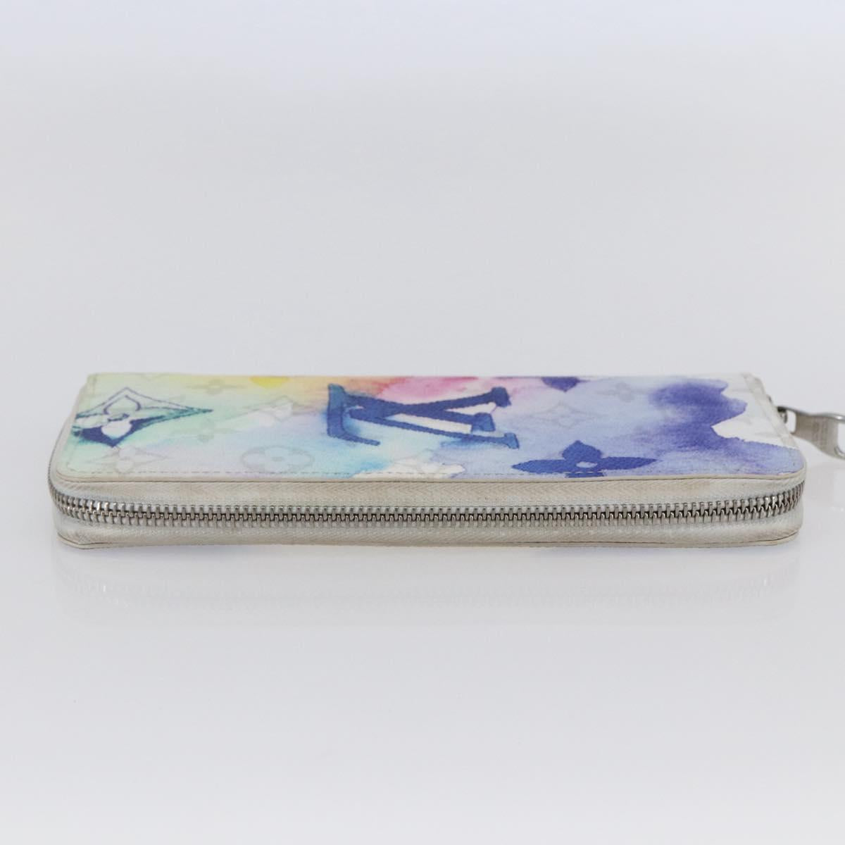 LOUIS VUITTON Monogram Water Color Long Wallet White M80499 LV Auth 147371