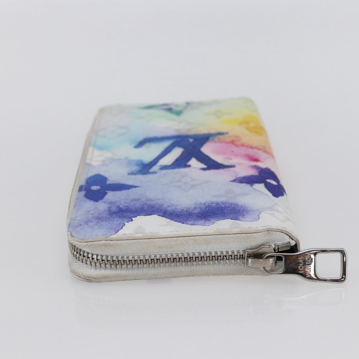 LOUIS VUITTON Monogram Water Color Long Wallet White M80499 LV Auth 147371