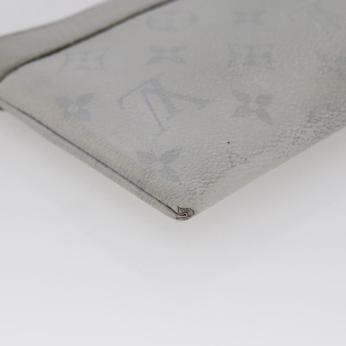 LOUIS VUITTON Monogram Taigarama Pochette Discovery PM Gray M30279 Auth 147372