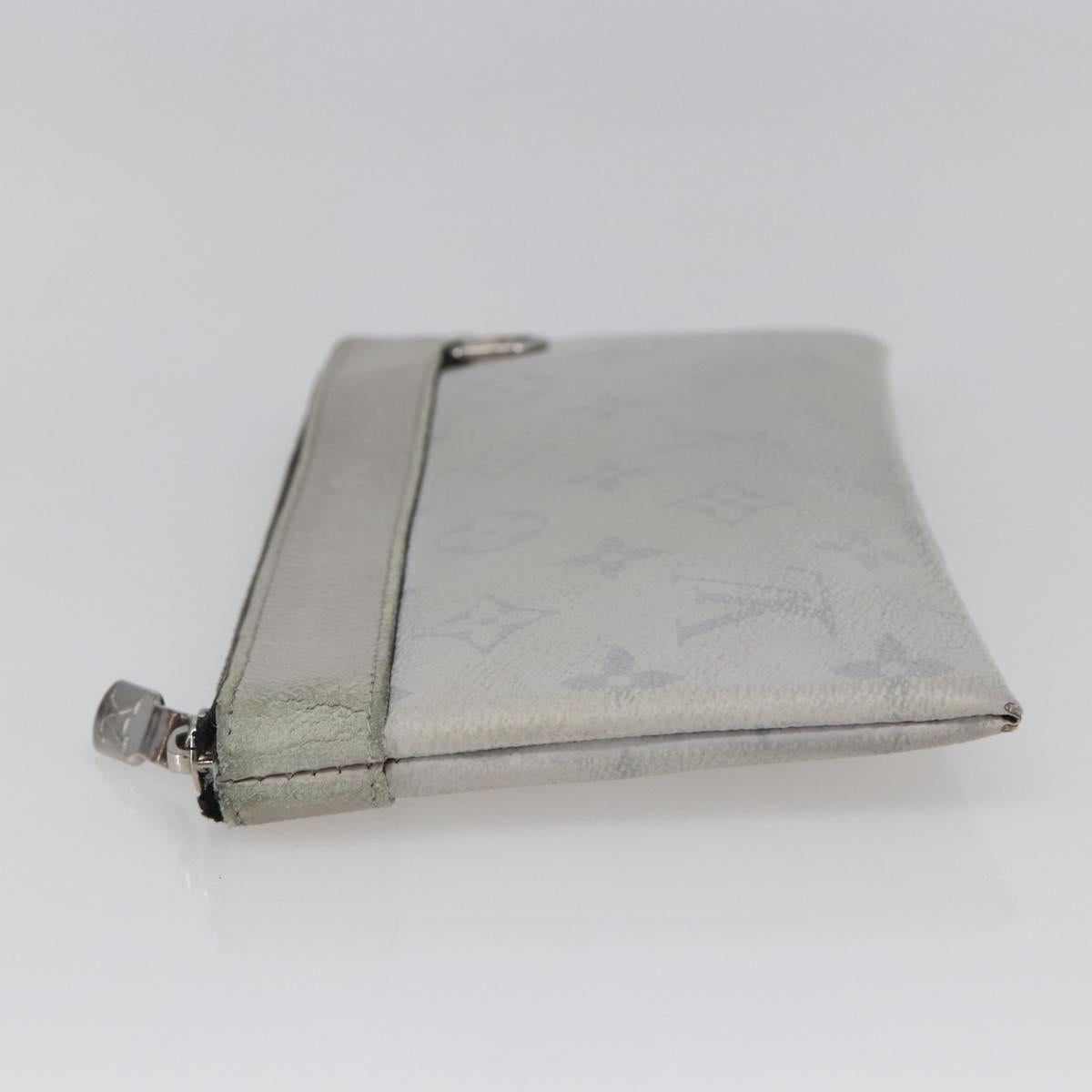 LOUIS VUITTON Monogram Taigarama Pochette Discovery PM Gray M30279 Auth 147372