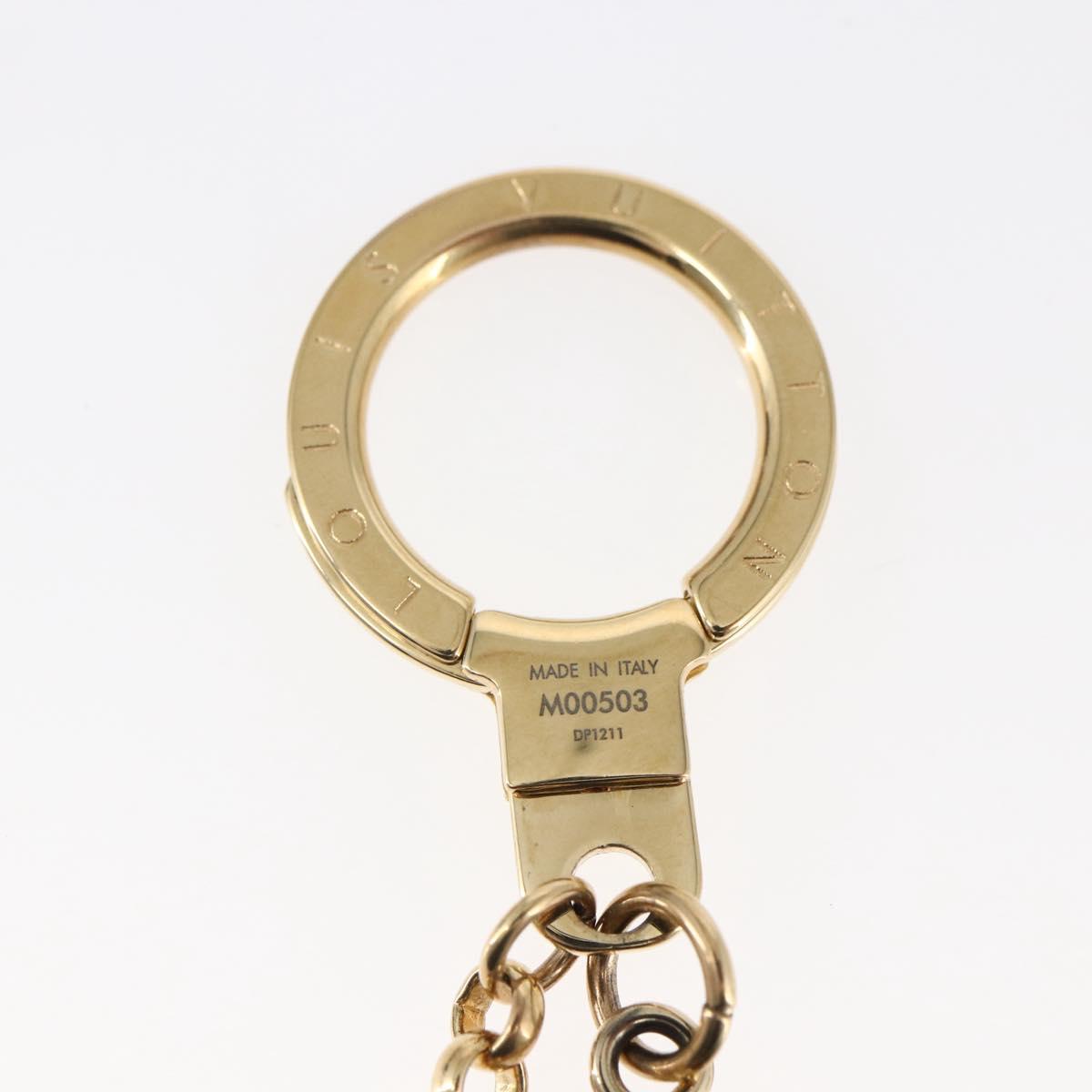 LOUIS VUITTON Monogram Vivienne Key Holder metal Gold LV Auth 147374