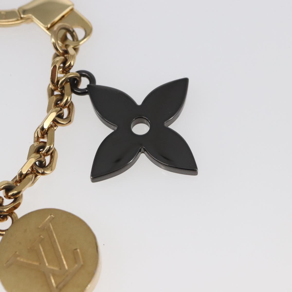 LOUIS VUITTON Chain Caleido V Charm Key Holder metal Gold M67379 LV Auth 147377