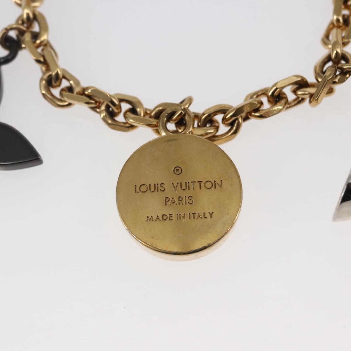 LOUIS VUITTON Chain Caleido V Charm Key Holder metal Gold M67379 LV Auth 147377