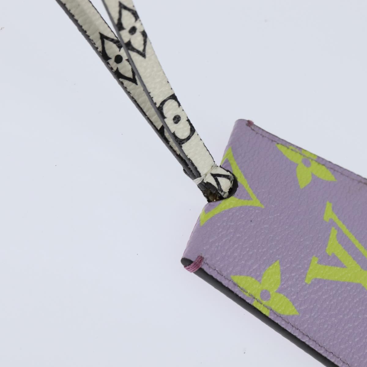 LOUIS VUITTON Monogram Giant Cloche Cles Necklace Purple M67795 LV Auth 147378