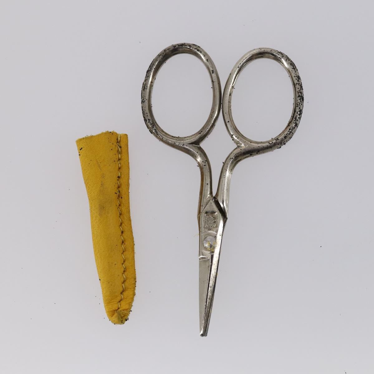 GUCCI Bamboo Sewing Set Leather Yellow Auth 147379