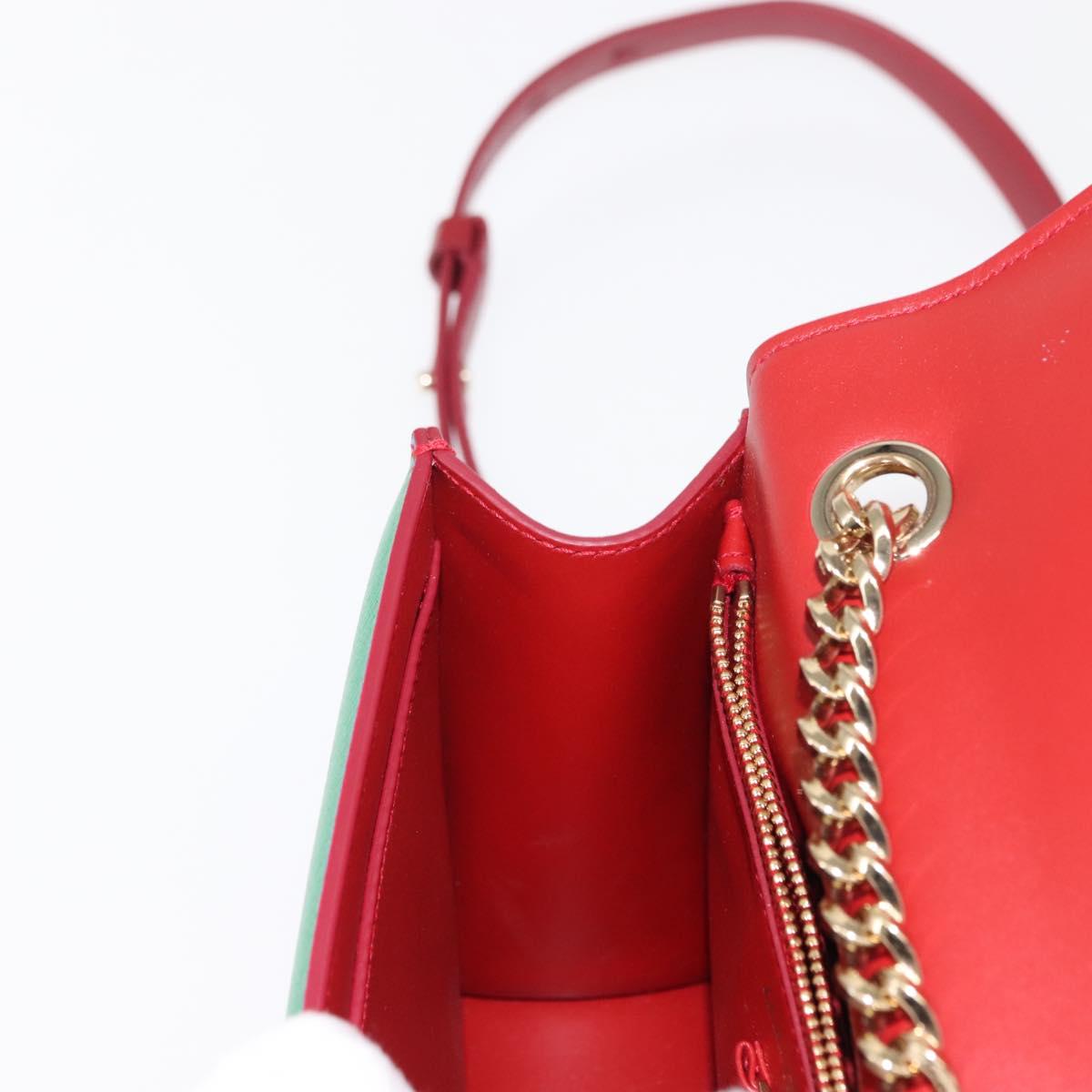 Salvatore Ferragamo Vala Shoulder Bag Leather Multicolor Gold Auth 147386