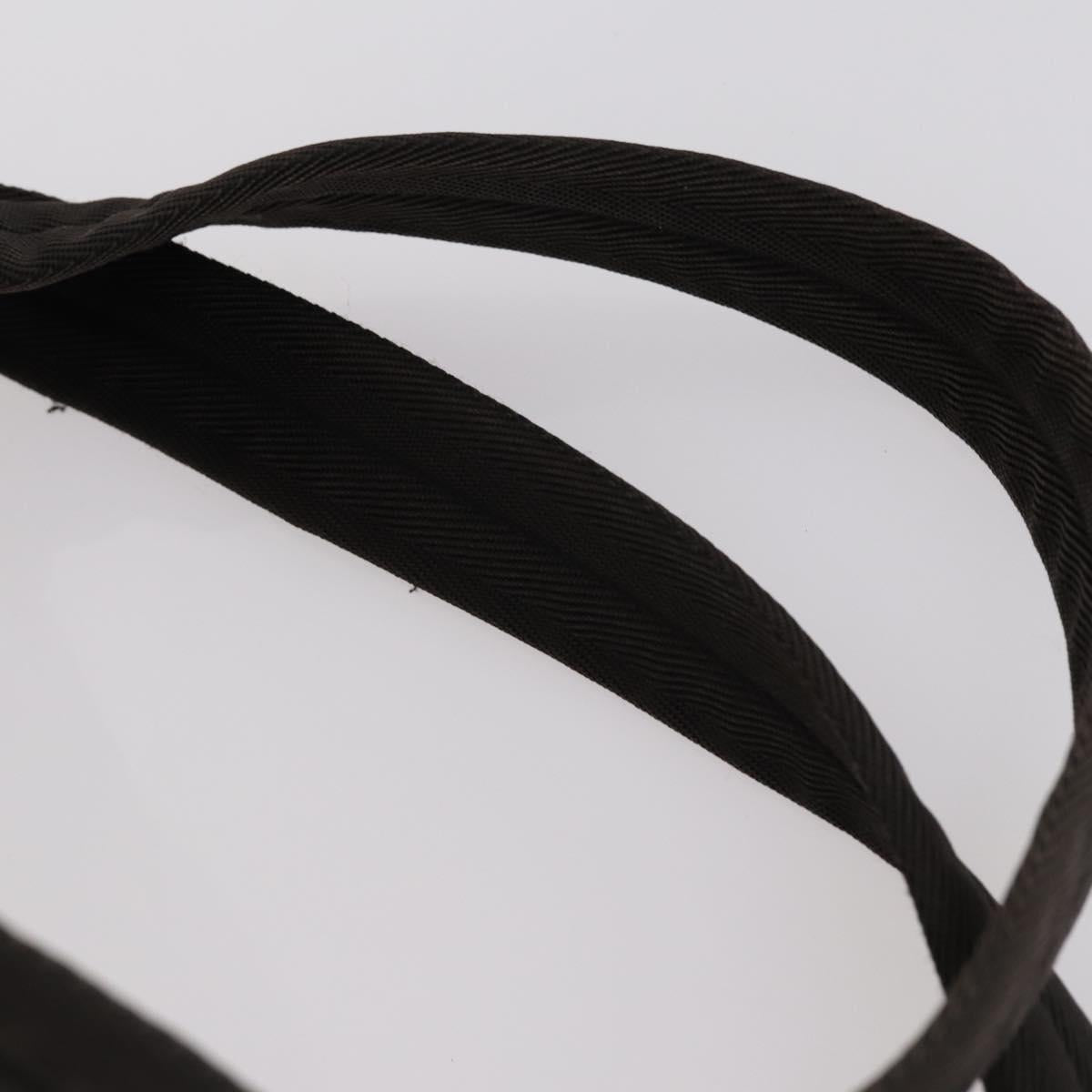 PRADA Backpack Nylon Khaki Silver Auth 147399