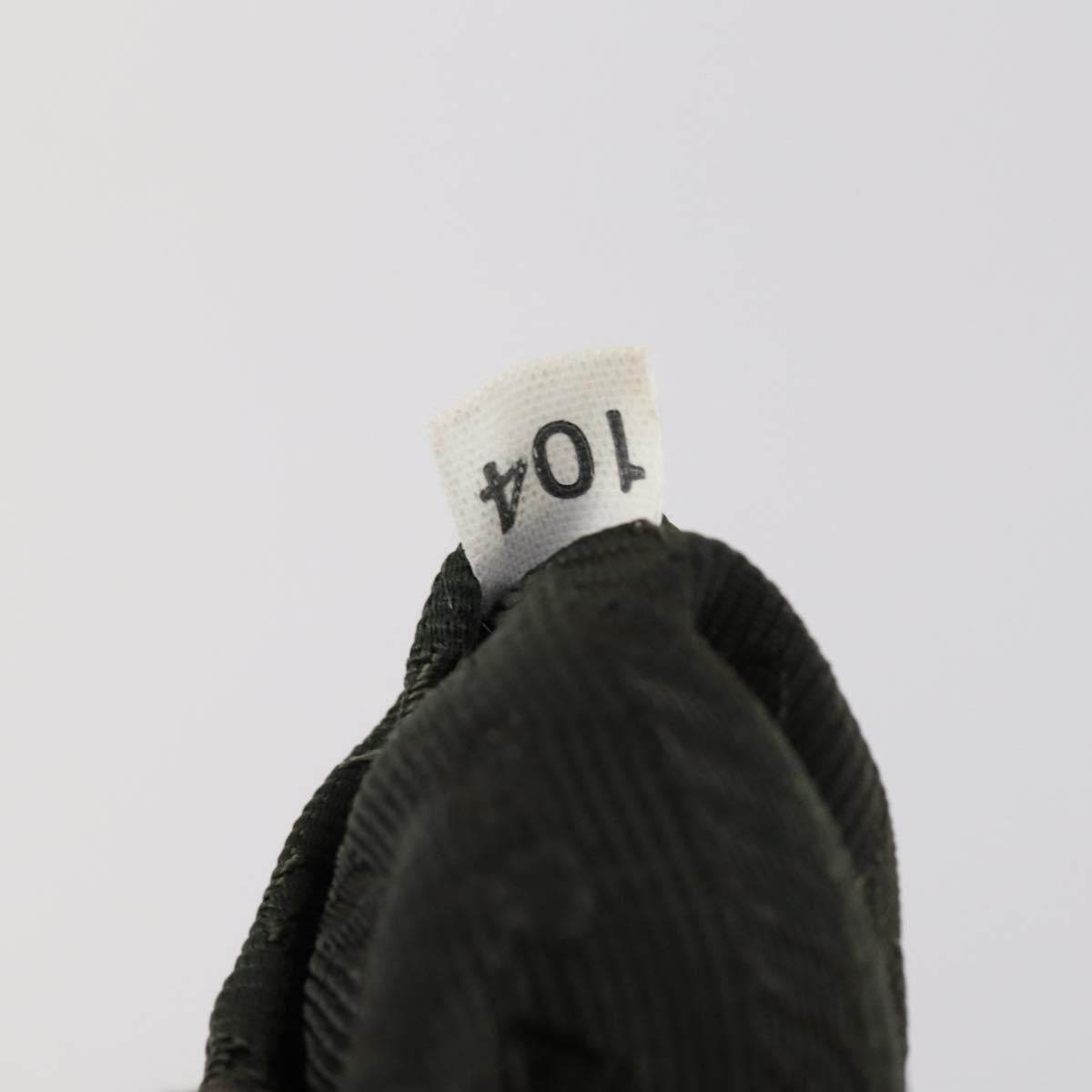 PRADA Backpack Nylon Khaki Silver Auth 147399