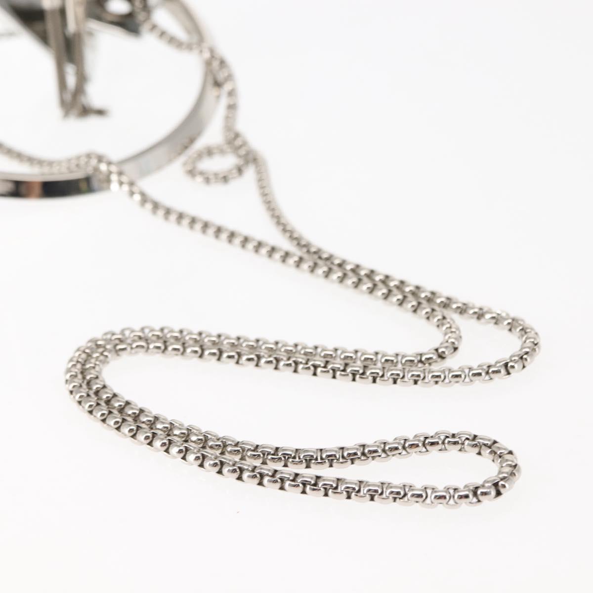 Jimmy Choo Hand Bag Enamel 2way Silver Auth 147418