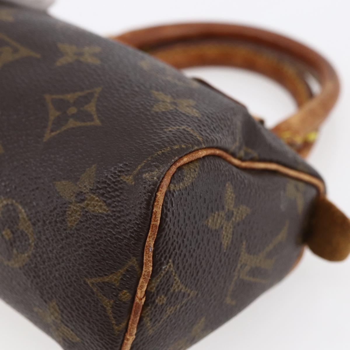 LOUIS VUITTON Monogram Mini Speedy Hand Bag M41534 LV Auth 147431