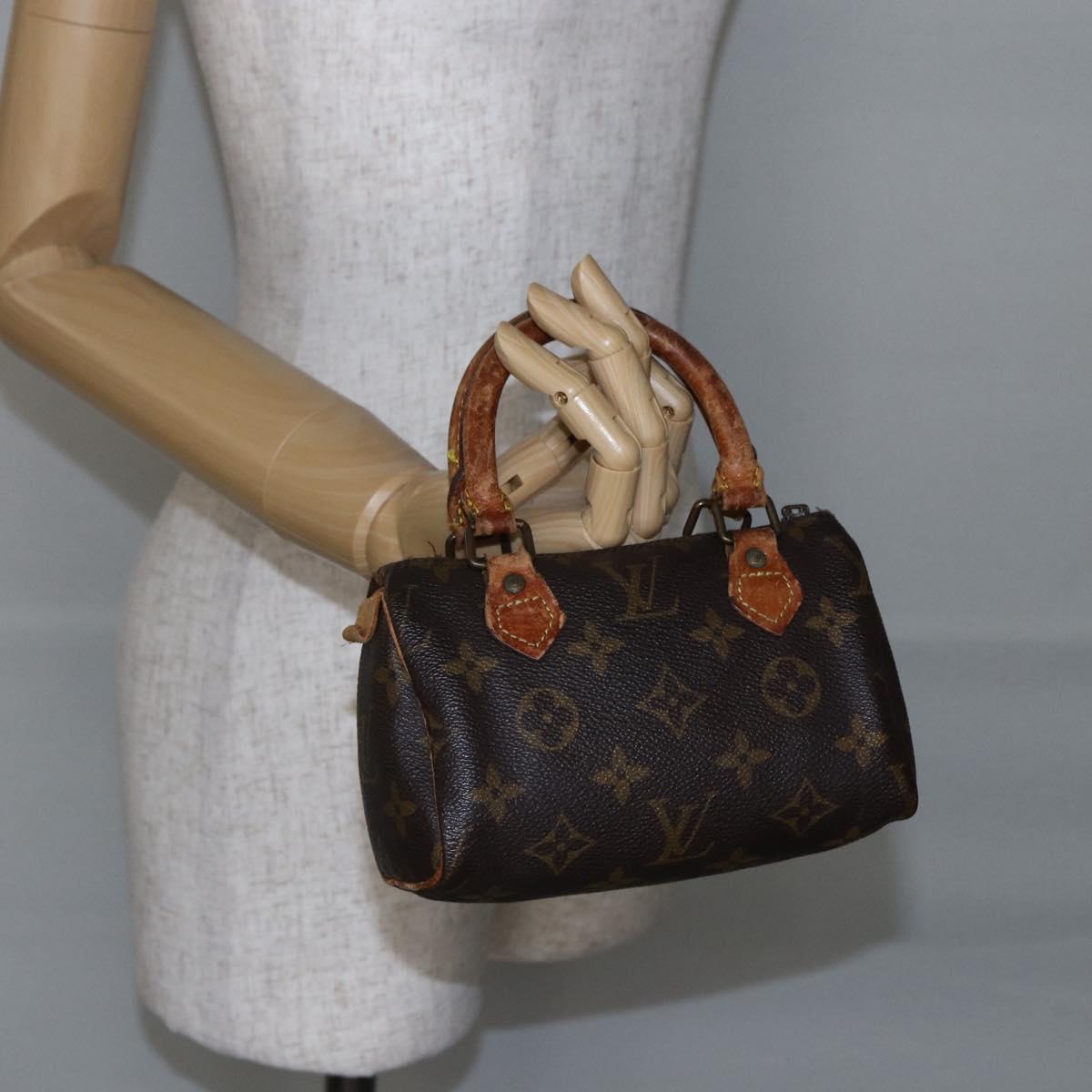 LOUIS VUITTON Monogram Mini Speedy Hand Bag M41534 LV Auth 147431