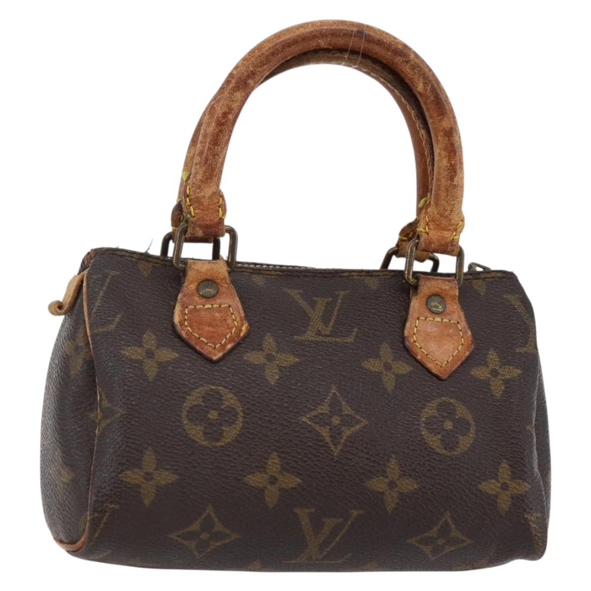 LOUIS VUITTON Monogram Mini Speedy Hand Bag M41534 LV Auth 147431