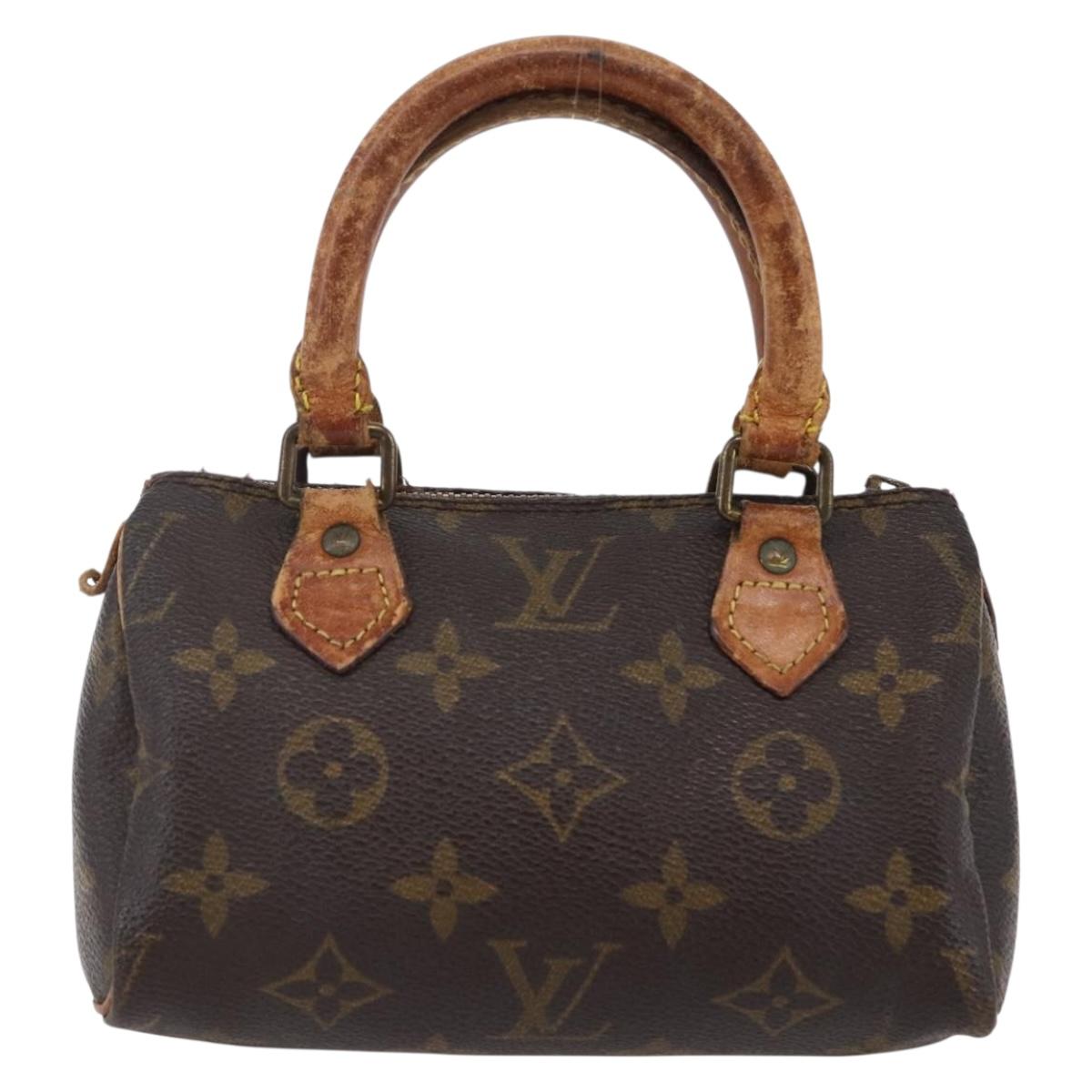 LOUIS VUITTON Monogram Mini Speedy Hand Bag M41534 LV Auth 147431