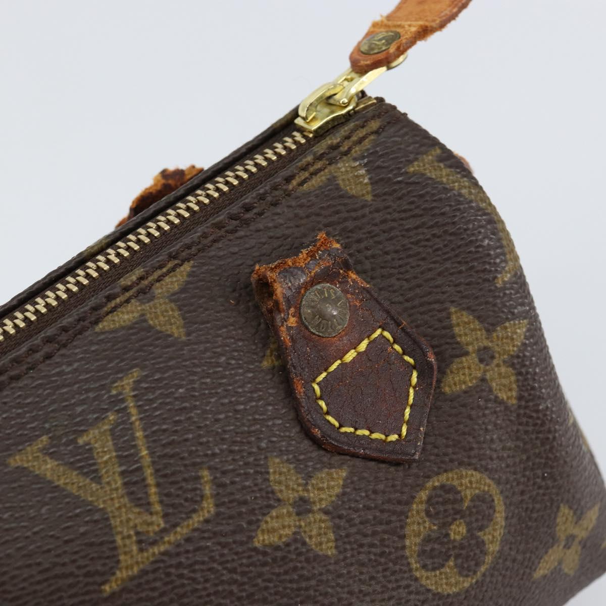 LOUIS VUITTON Monogram Mini Speedy Hand Bag M41534 LV Auth 147432