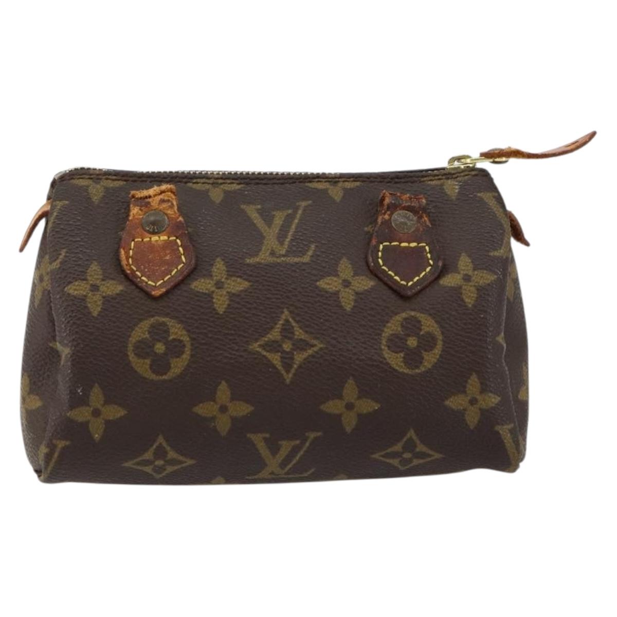 LOUIS VUITTON Monogram Mini Speedy Hand Bag M41534 LV Auth 147432