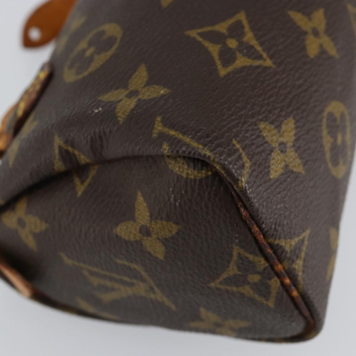 LOUIS VUITTON Monogram Mini Speedy Hand Bag M41534 LV Auth 147432