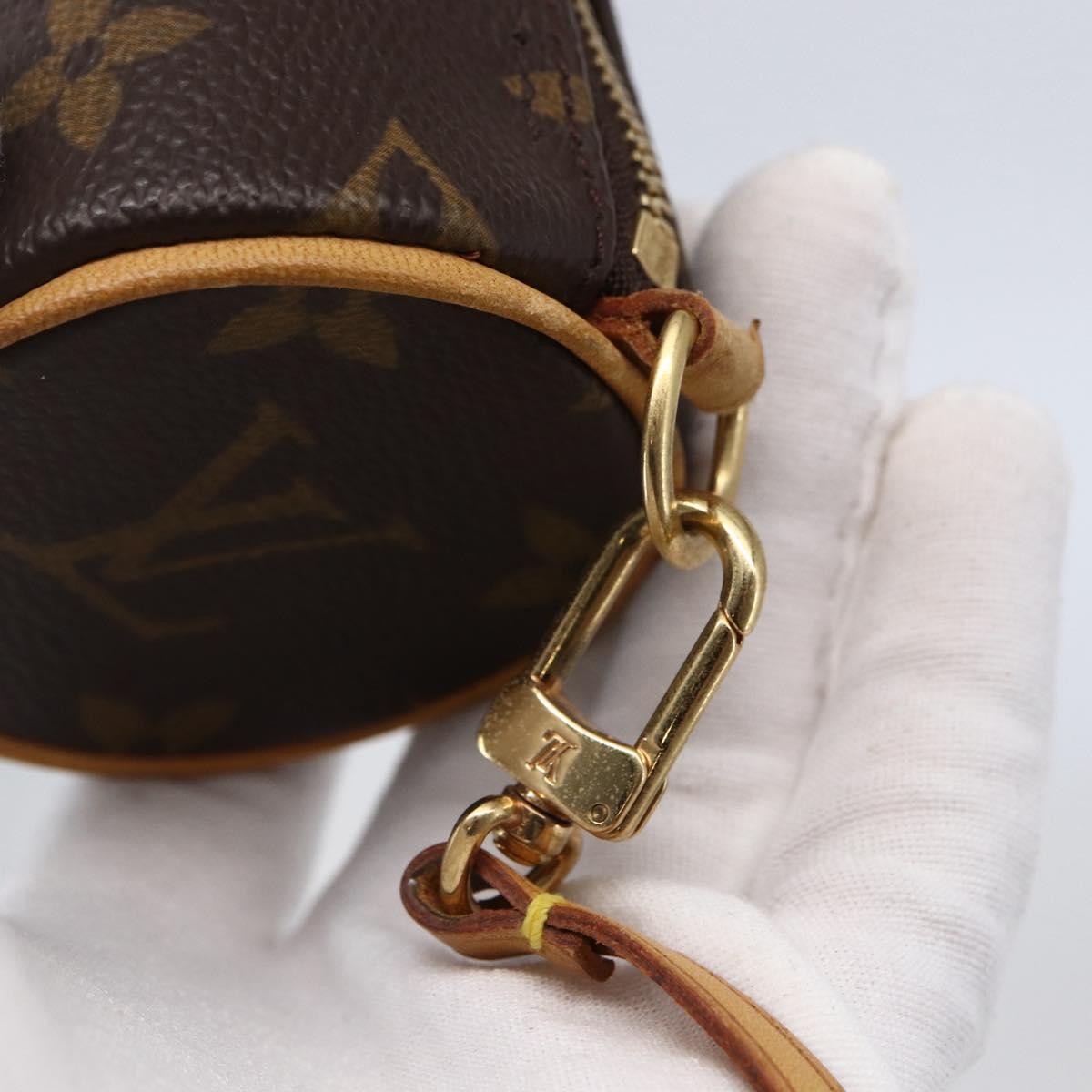LOUIS VUITTON Monogram Papillon Pouch LV Auth 147433