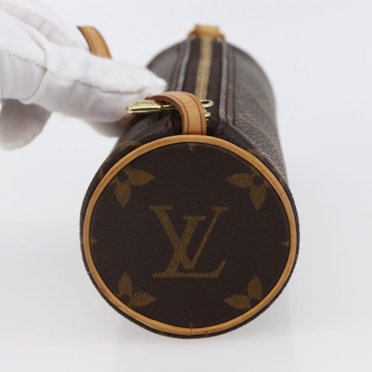 LOUIS VUITTON Monogram Papillon Pouch LV Auth 147433
