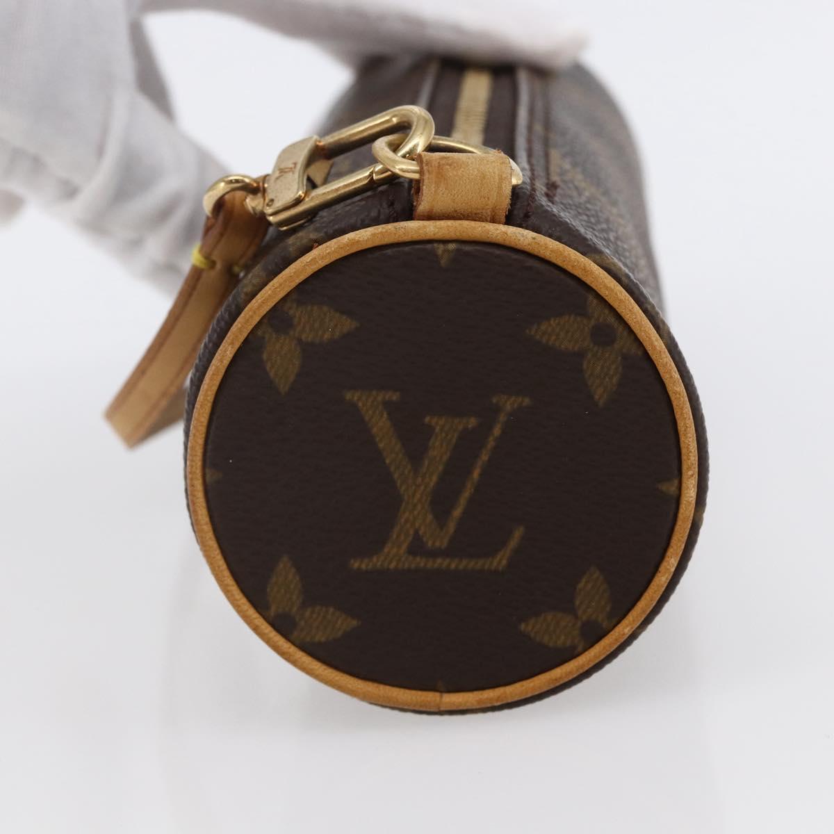 LOUIS VUITTON Monogram Papillon Pouch LV Auth 147433
