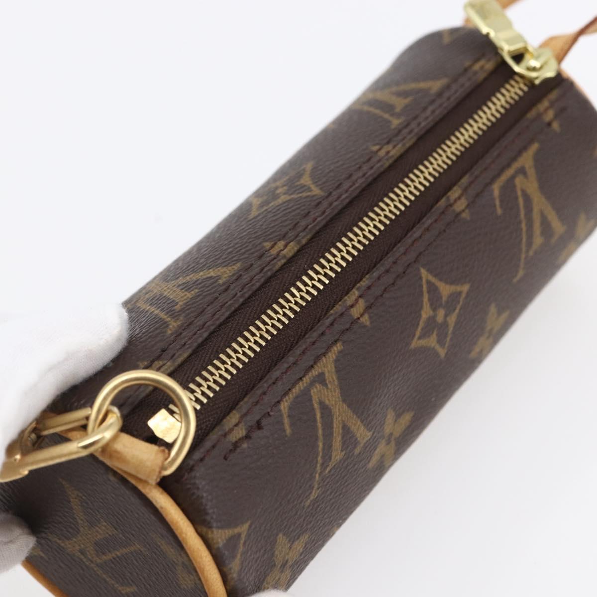 LOUIS VUITTON Monogram Papillon Pouch LV Auth 147433