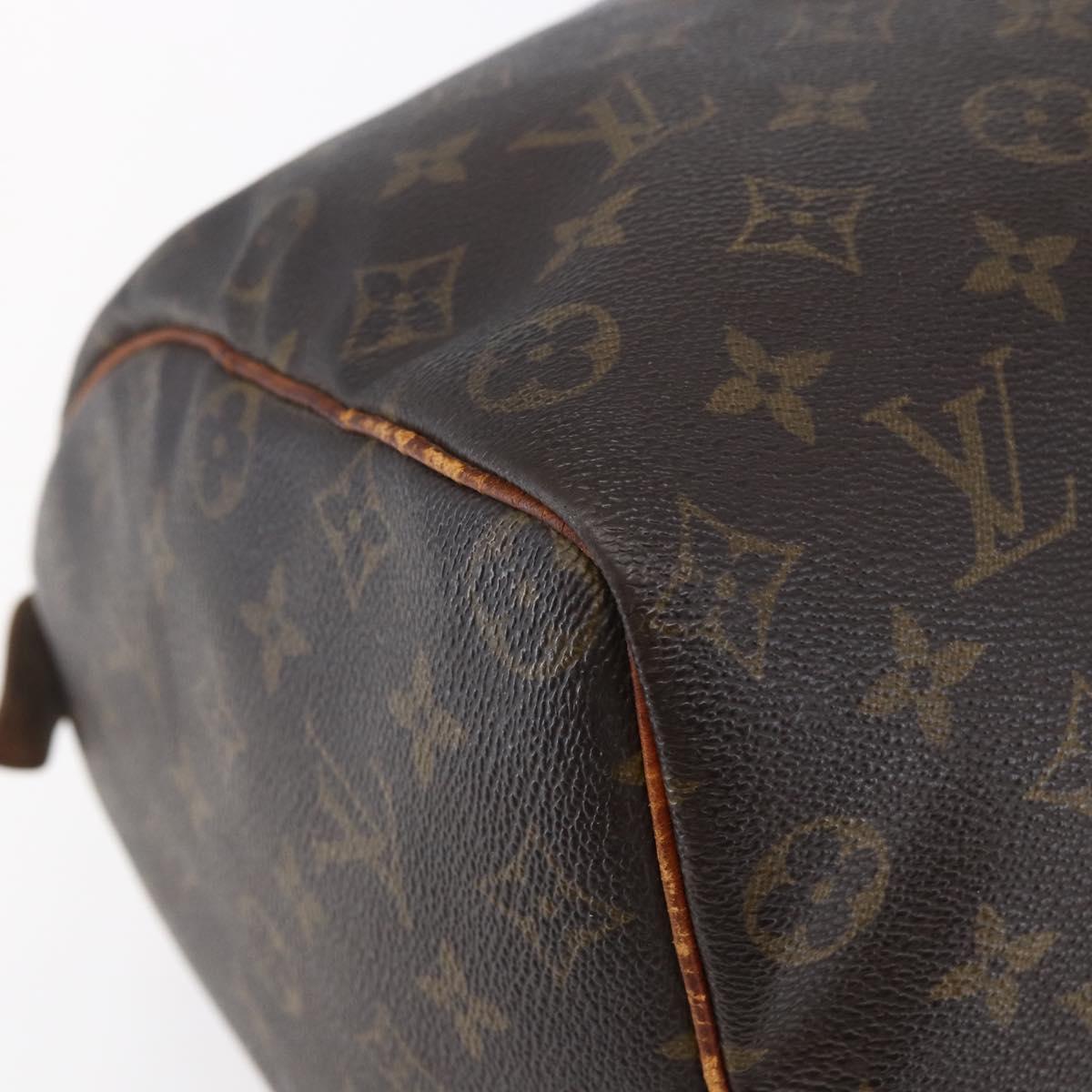 LOUIS VUITTON Monogram Speedy 35 Hand Bag M41524 LV Auth 147449