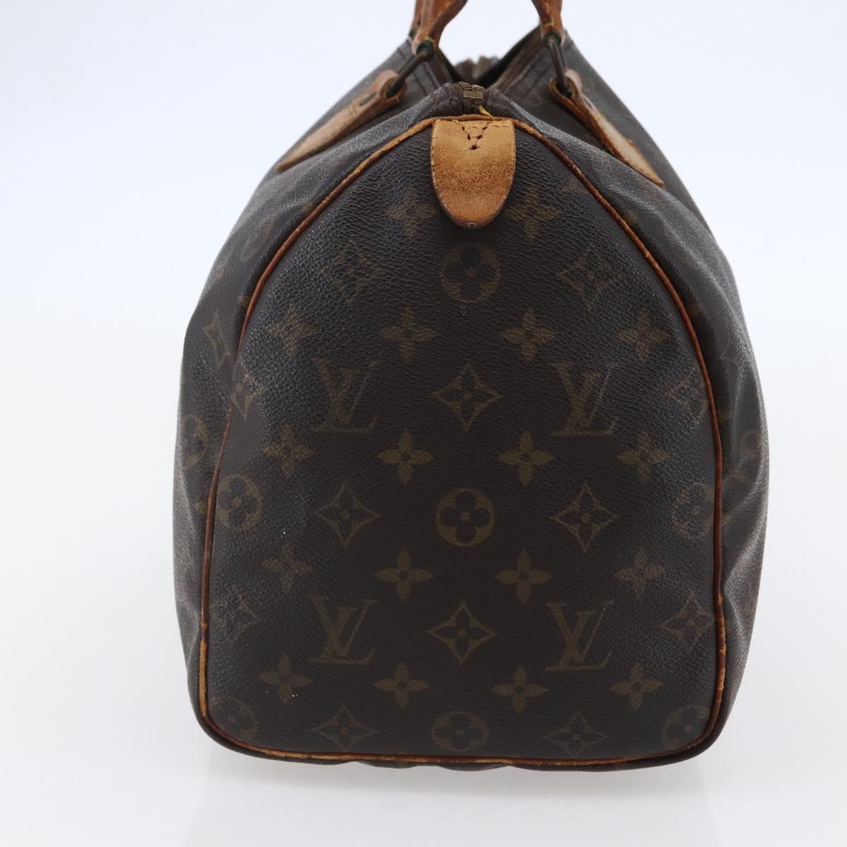 LOUIS VUITTON Monogram Speedy 35 Hand Bag M41524 LV Auth 147449