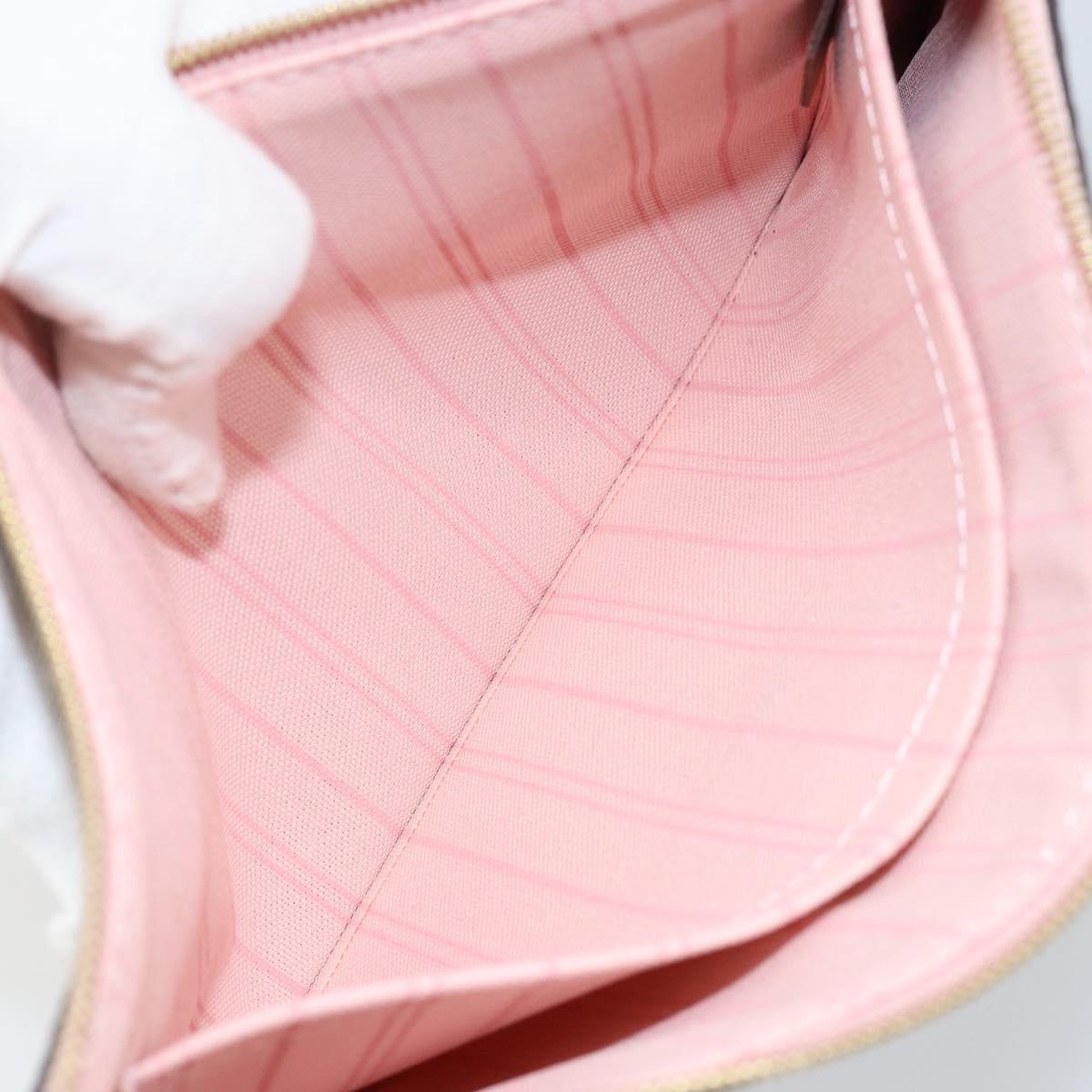 LOUIS VUITTON Damier Ebene Neverfull MM Pouch Accessory Pouch LV Auth 147456