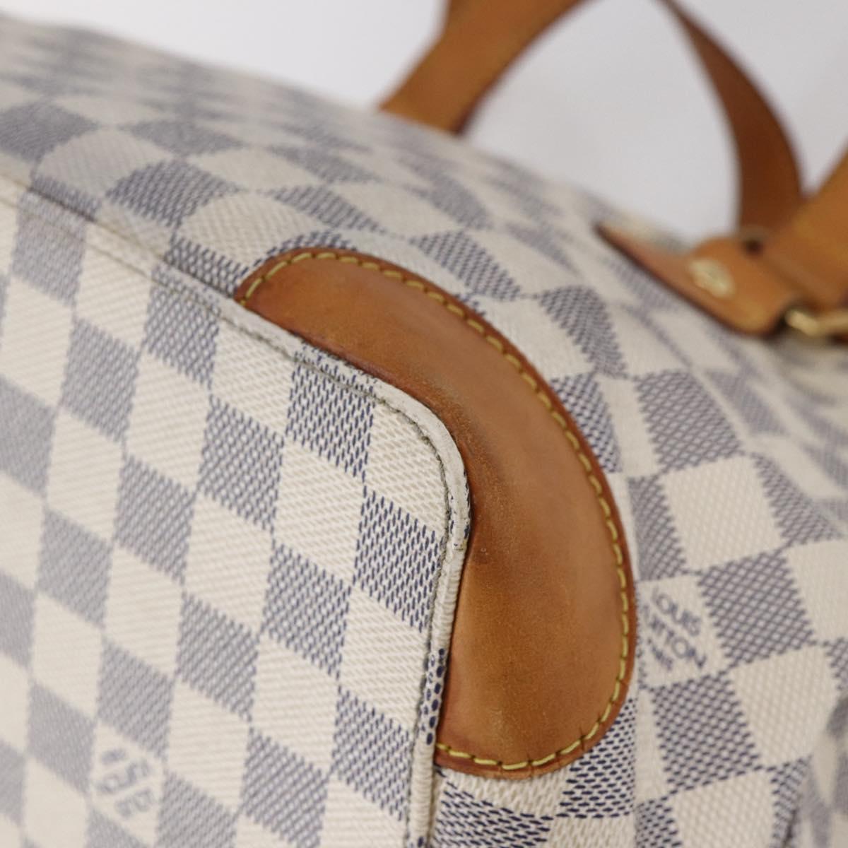 LOUIS VUITTON Damier Azur Hampstead PM Tote Bag N51207 LV Auth 147458