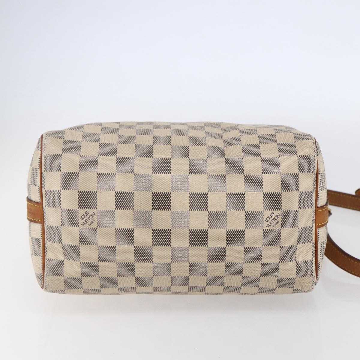 LOUIS VUITTON Damier Azur Speedy Bandouliere 25 Hand Bag N41000 LV Auth 147460