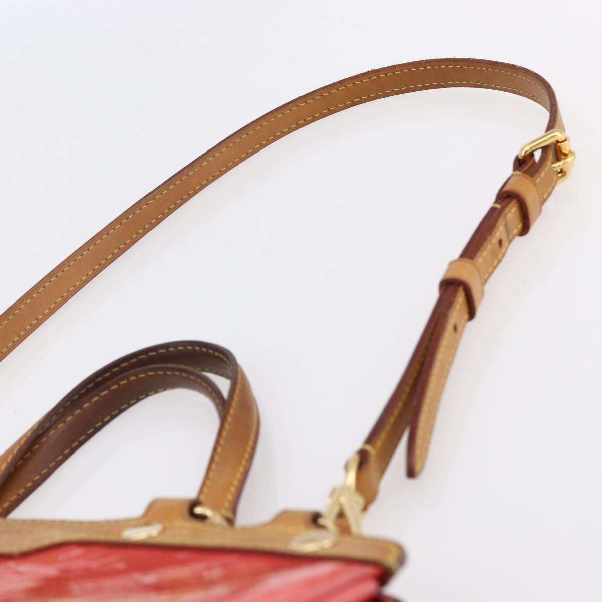 LOUIS VUITTON Monogram Vernis Blair MM Hand Bag Rose Rich M90262 LV Auth 147462