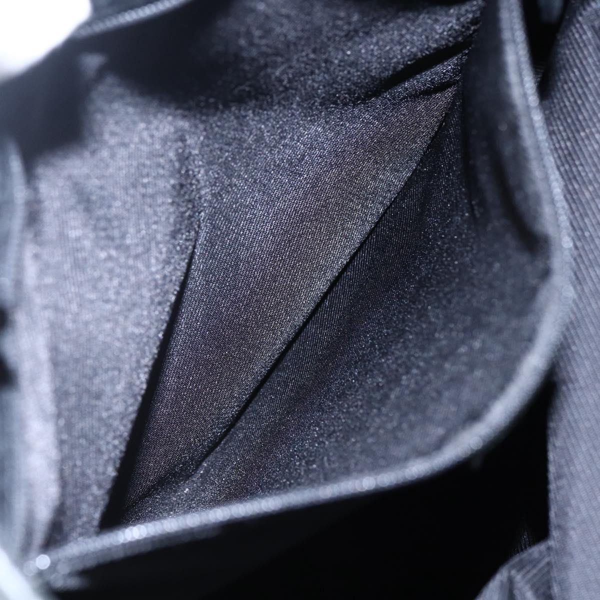 GUCCI GG Canvas Tote Bag Black Silver 31243 Auth 147481