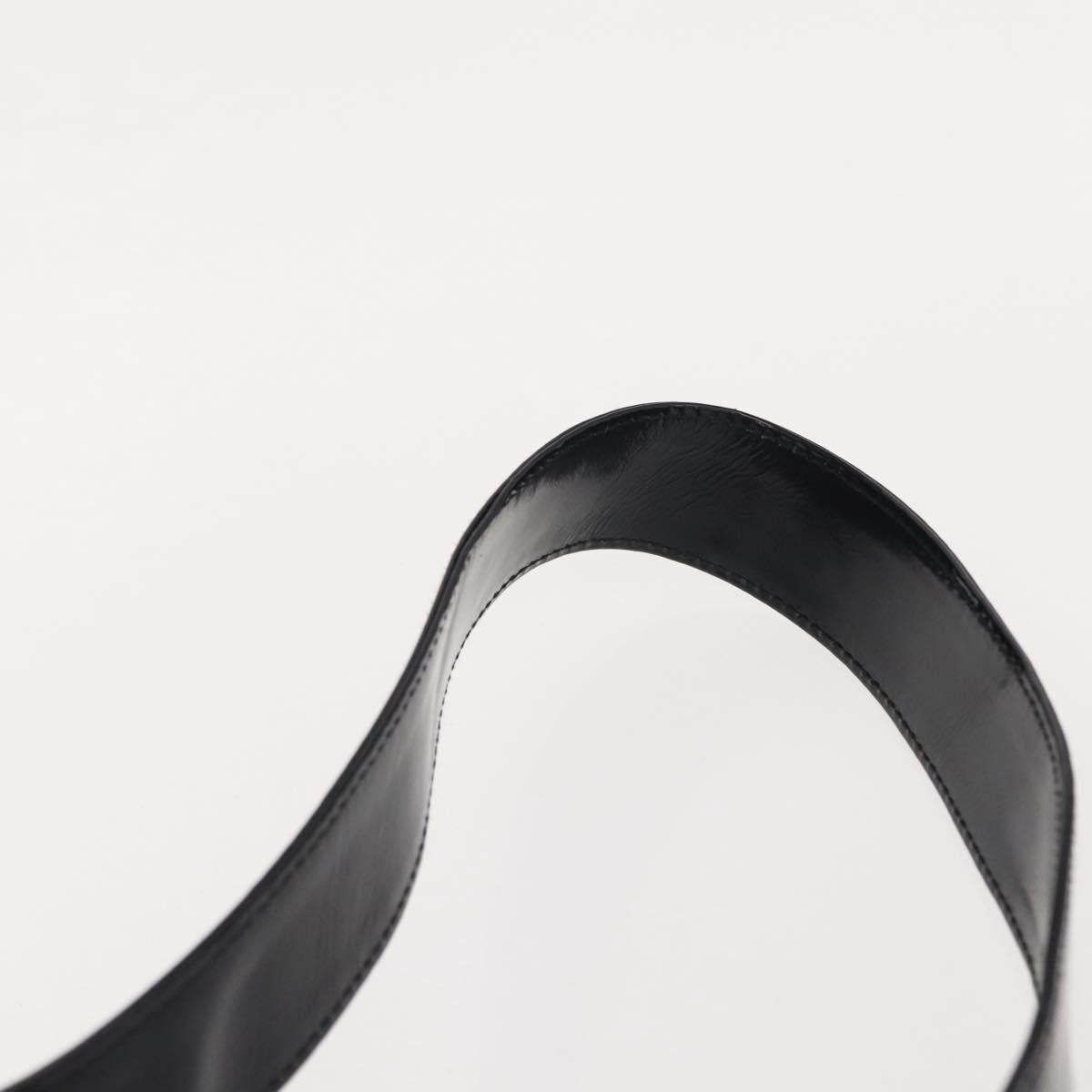 GUCCI Bamboo Hand Bag Nylon 2way Black Silver 001 1998 1577 Auth 147488