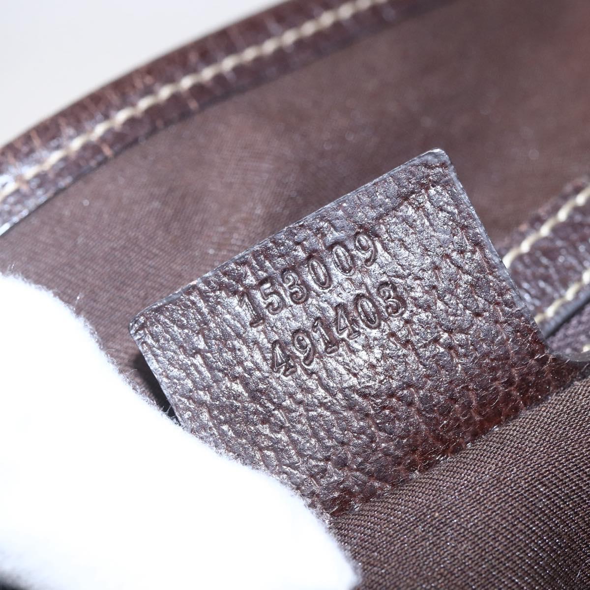 GUCCI GG Canvas Tote Bag Beige Gold 153009 Auth 147489