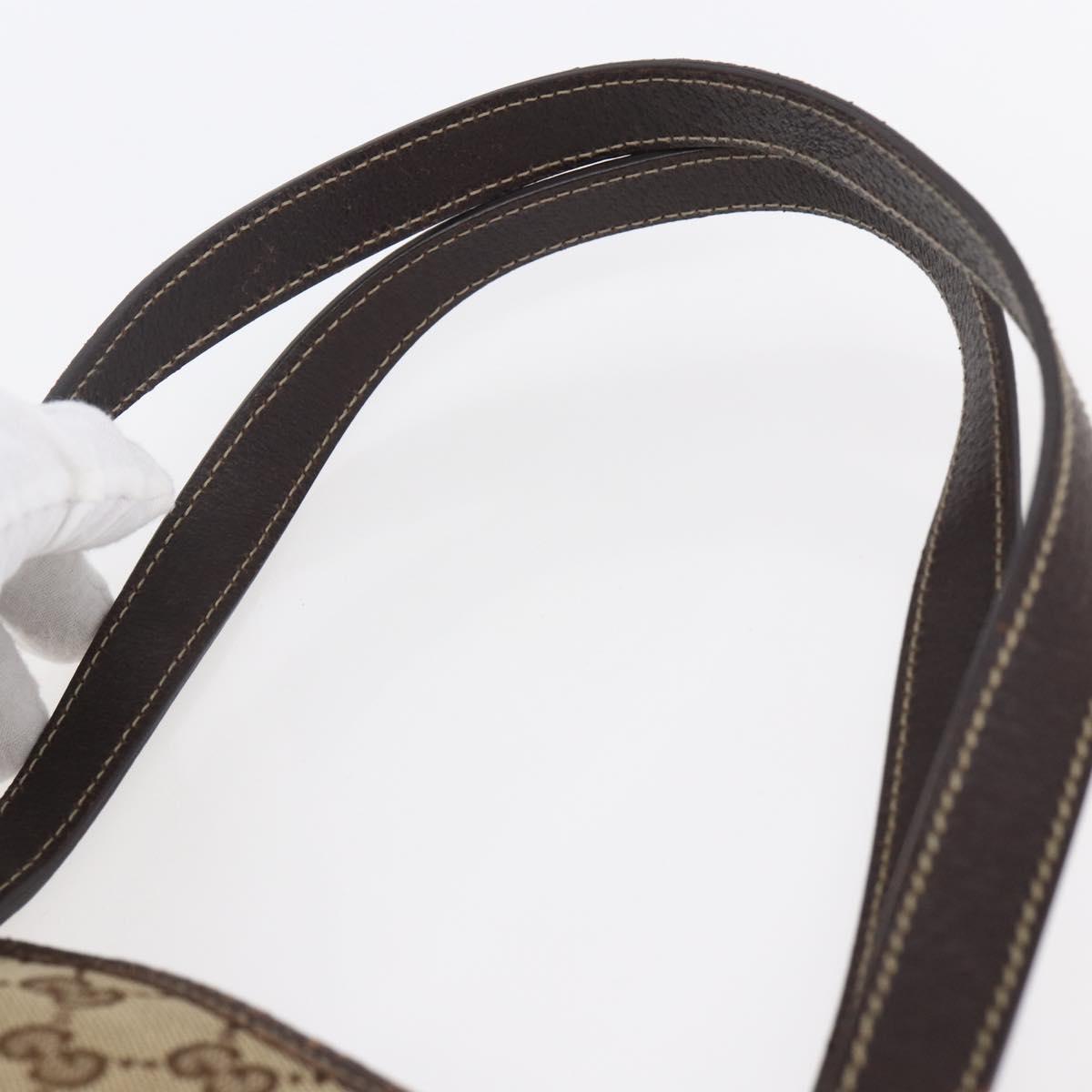 GUCCI GG Canvas Tote Bag Beige Gold 153009 Auth 147489