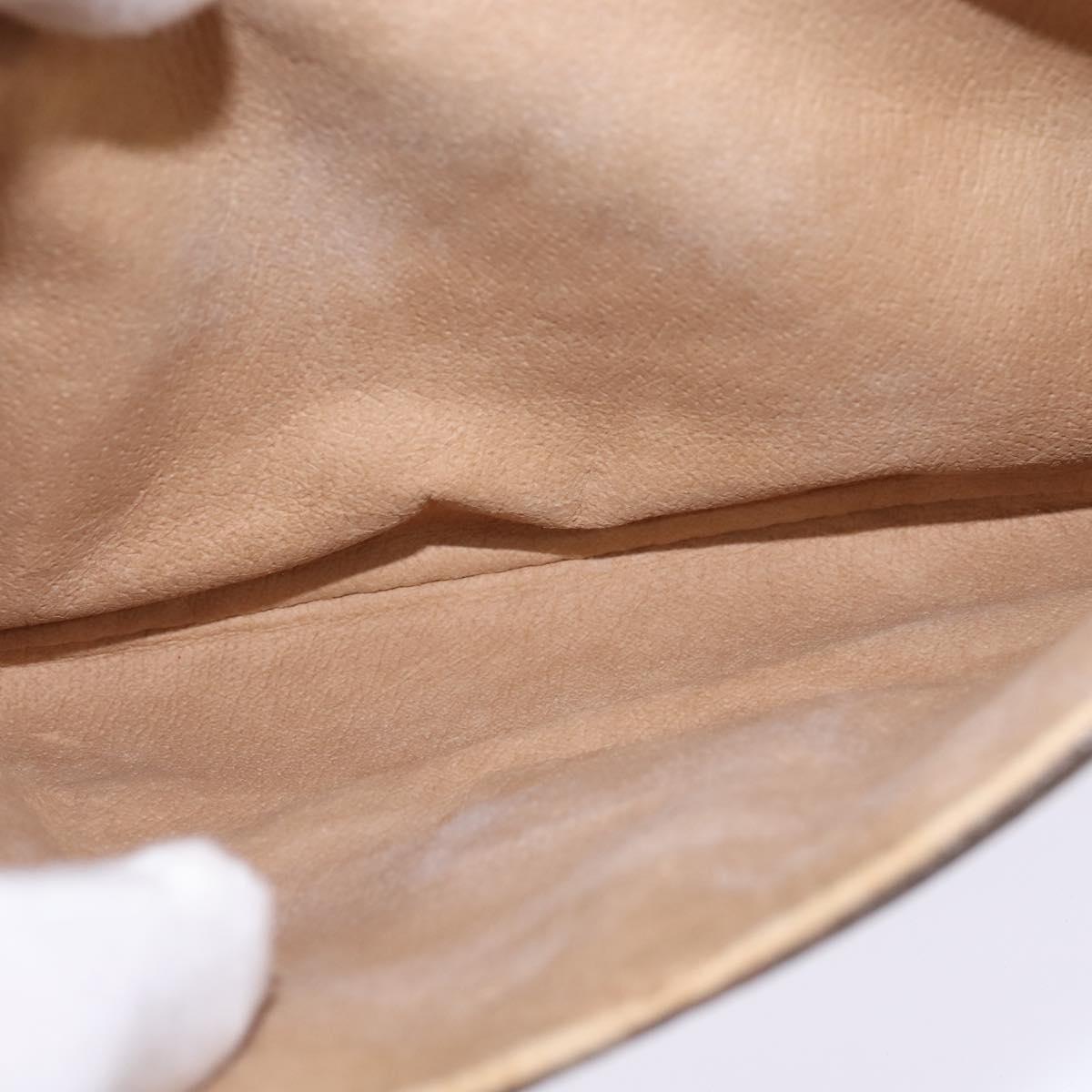 GUCCI GG Supreme Web Sherry Line Shoulder Bag PVC Beige 10 02 051 Auth 147497